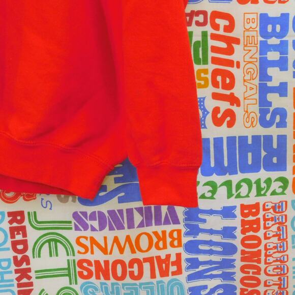 Vintage Staples Crewneck Sweatshirt Size L 90s Office Supply Red - Picture 4 of 6